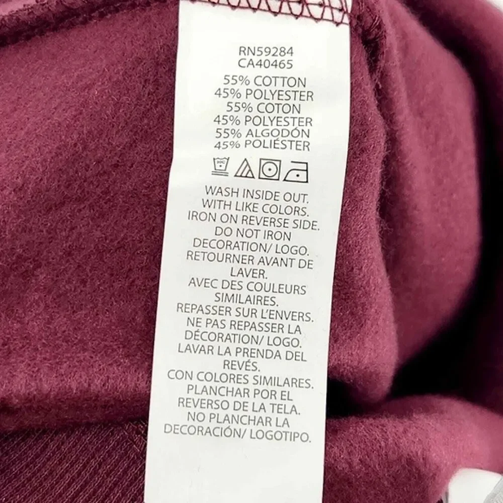 The Children's Place Uniform Fleece Jogger Pants Girl's Size 16 Burgundy Red